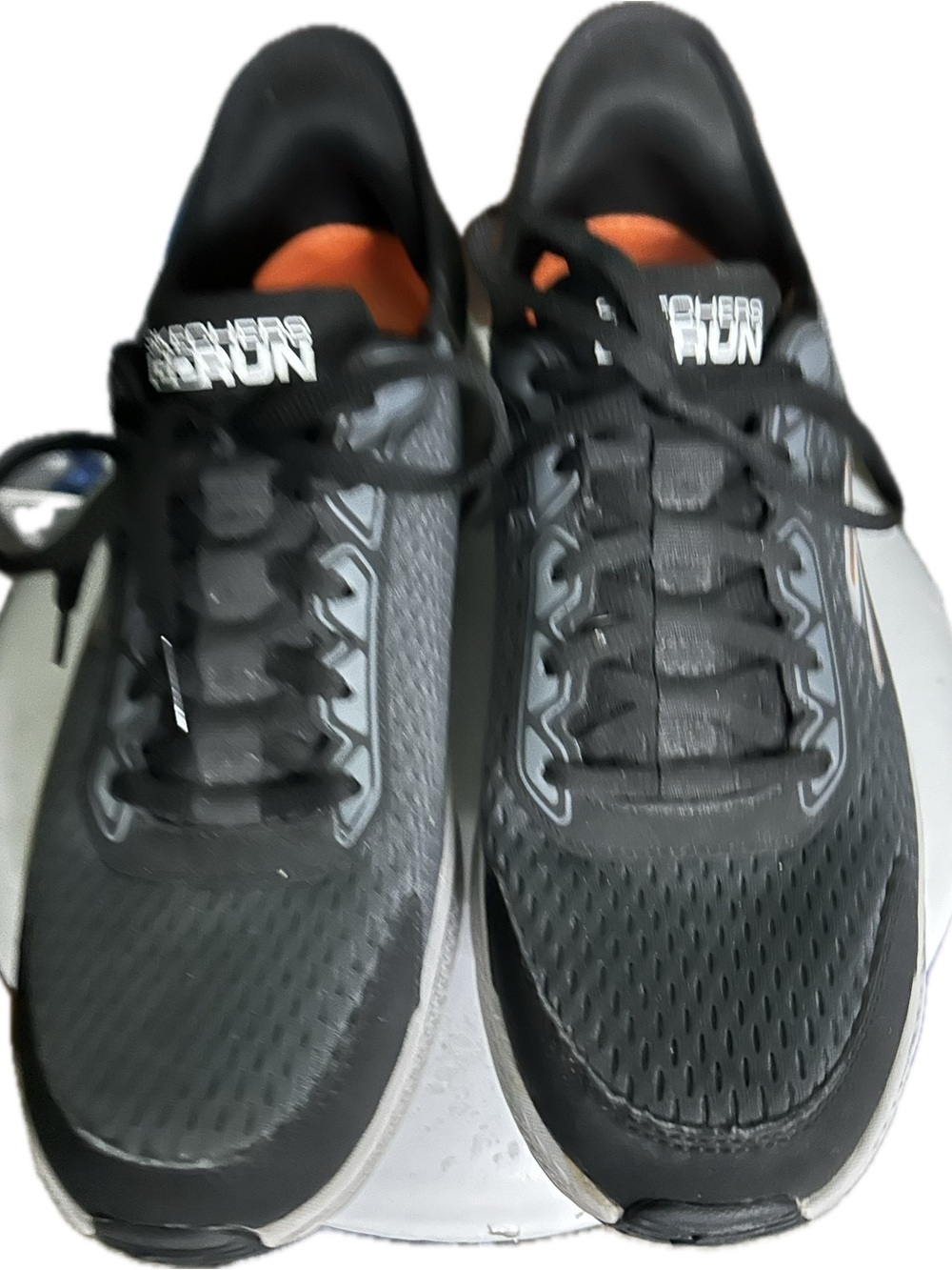 Skechers Women's Black Running Sneakers with Orange Insole